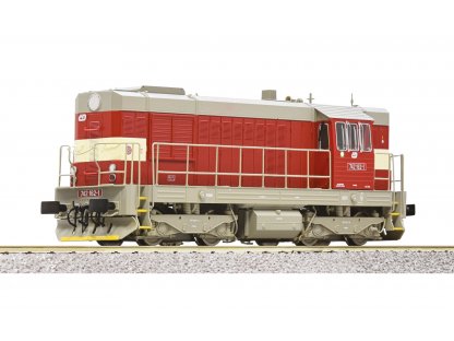 H0 - Dieselová lokomotiva Kocour Rh 742.1 ČD / DCC zvuk - Roco 7310014