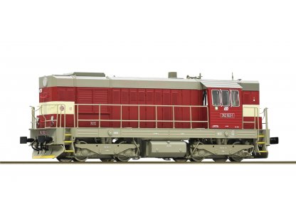 H0 - Dieselová lokomotiva Kocour Rh 742.1 ČD / DCC zvuk - Roco 7310014