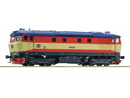 H0 - Dieselová lokomotiva Zamračená 749 257-2 ČD / DCC zvuk - Roco 7310008