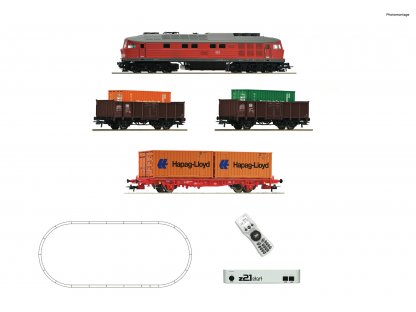 H0 - Digitální set - Dieselová lokomotiva řady 232 / DB AG s kolejemi s podložím - Roco 5110003