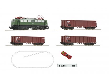 H0 - Digitální set - vlak s lokomotivou BR140 DB s kolejemi s podložím - Roco 51330