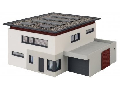 H0 - Dvoupatrový řadový dům s garážovou přístavbou - Faller 130638