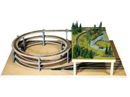 H0 - Kruhové stoupání dvoukolejné rozšiřující / rádius 360 - 437 mm - Noch 53004