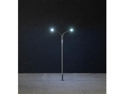 H0 - LED Pouliční lampa dvou ramenná - Faller 180101