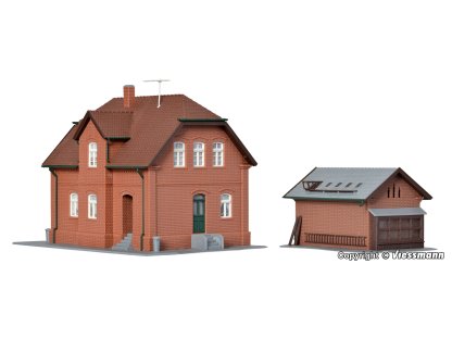 H0 - Obytný dům s vedlejší budovou / Bottrop - kibri 38190