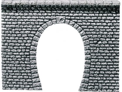 H0 - Portál tunelu jednokolejný přírodní kámen - Faller 170880
