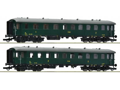 H0 - Rychlíkové vozy třída 1/2 a 2 ČSD / epocha III-IV - Roco 6200037 - set 2 ks