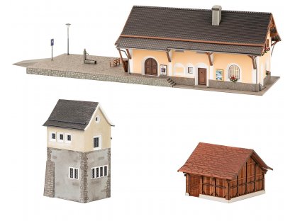 H0 - Set vlakové nádraží Susch - Faller 190059