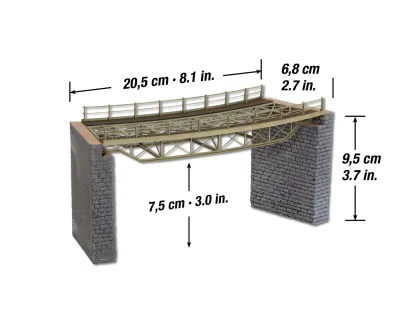 H0 - Stavebnice železničního mostu / obloukový R1 360 mm - Noch 67025