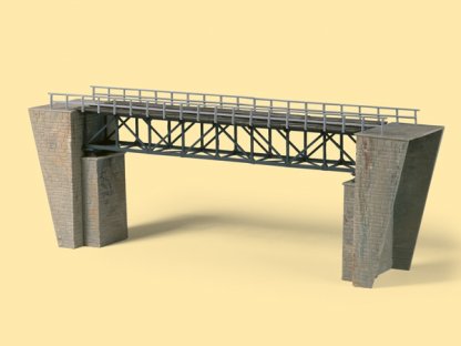 H0/TT - Železniční most příhradový přímý - Auhagen 11364