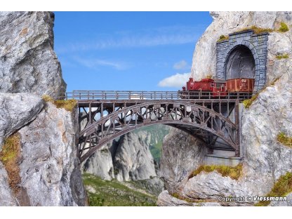 H0 - Železniční most ocelový přímý - Vollmer 42548