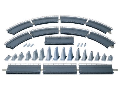 H0 - Železniční stoupání a klesání obloukové R1 / rádius 360 mm - Faller 120470