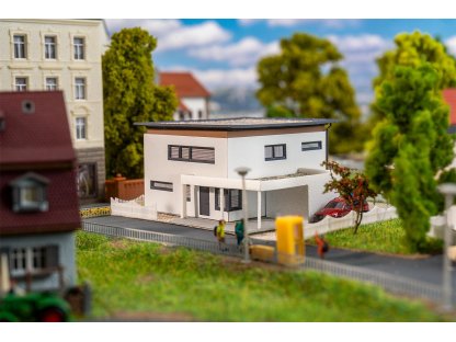 N - Cihlový dům s bílou fasádou - Faller 232151