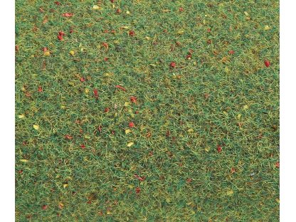 Travní koberec - rozkvetlá louka - rozměr 1000 x 2500 mm - Faller 180752
