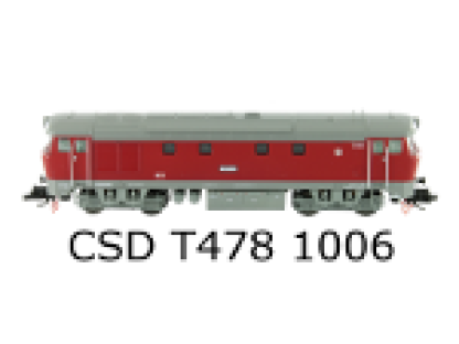TT - Dieselová lokomotiva T478 1006 / Bardotka - mtb T4781006