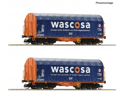 TT - Vagóny s posuvnou plachtou / Wascosa - Roco 6680006
