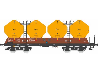 TT - Vůz na sypké hmoty Raj 264-7  ČD / Hranice / typ Uacs - Igra model 96400002