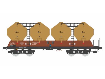 TT - Vůz na sypké hmoty Raj / ČSD Praha / typ Uacs - Igra model 96400000