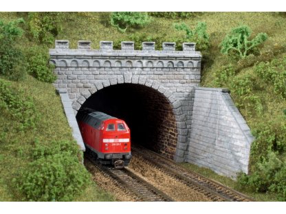 TT - Železniční portál kamenné kvádry dvoukolejný - Auhagen 13277