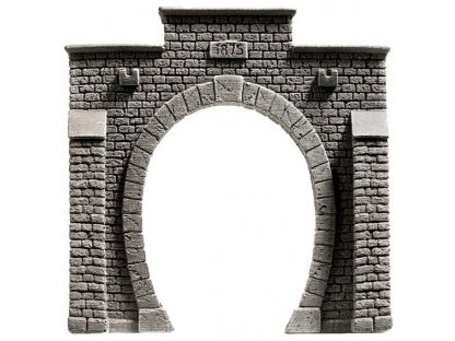 TT - Železniční portál kamenné kvádry jednokolejný - Noch 48051