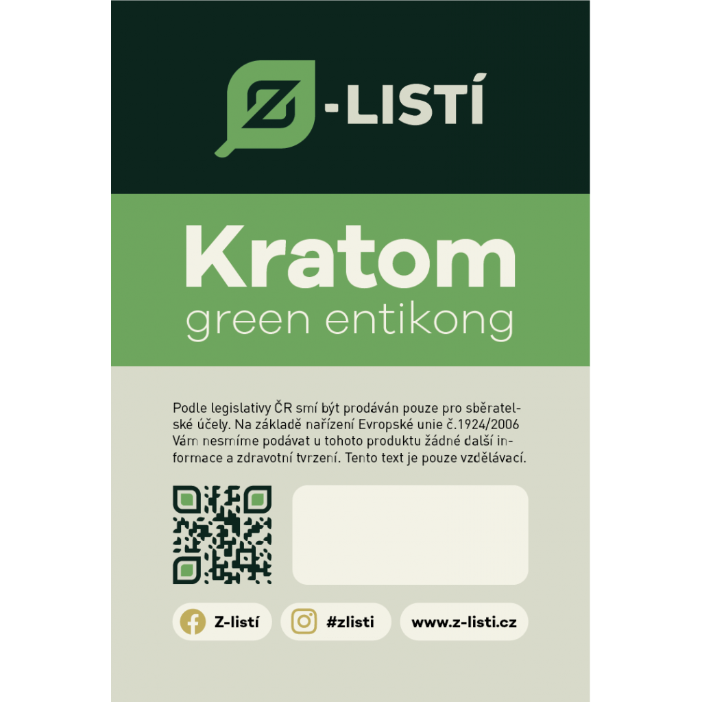Zelený Kratom - Green Entikong