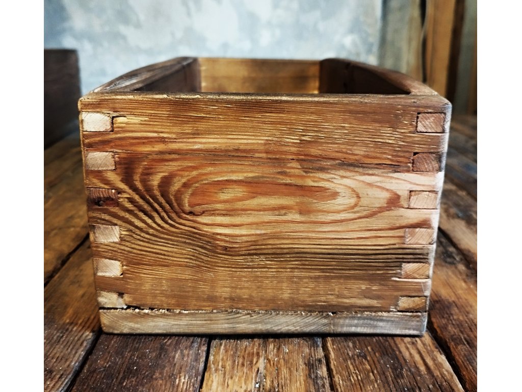 BOX MADE OF OLD WOOD - THREE