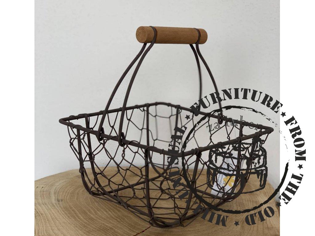 Wire basket with handle - 16*16*20 cm