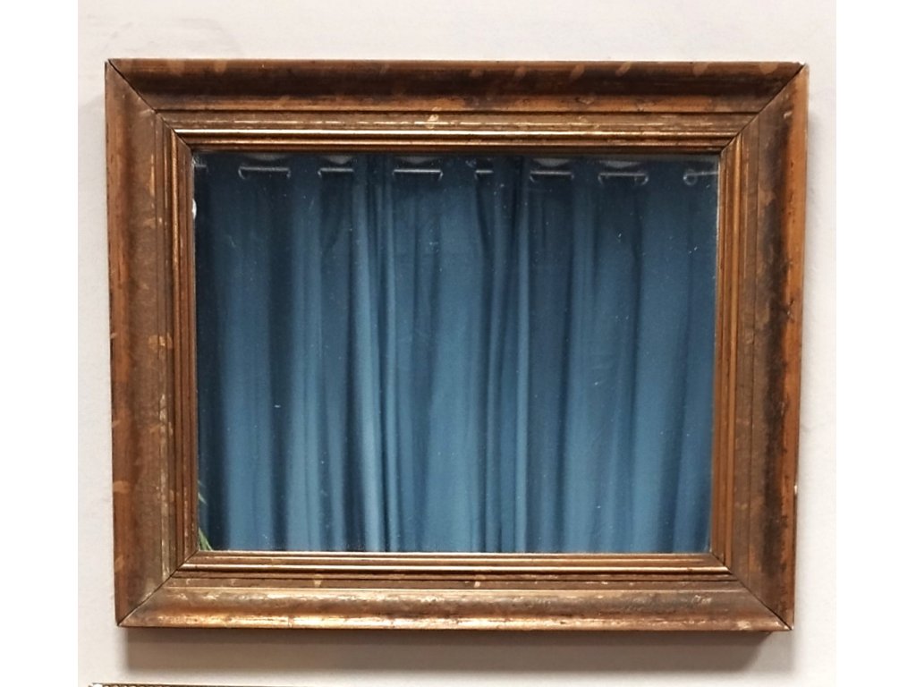 FERDINAND - mirror in antique wooden frame - 50 x 40
