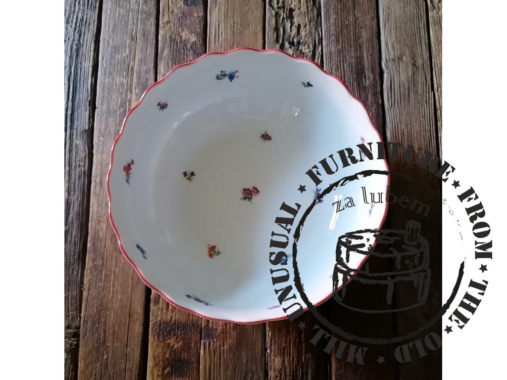 HÁZENKY - ČERVENÝ LEM - mísa SALÁTOVÁ - 24 cm
