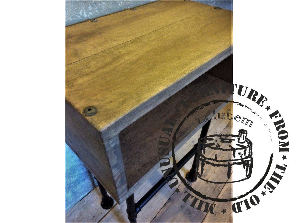 INDUSTRIAL TABLE - DRESSING TABLE, BEDSIDE TABLE, SIDE TABLE, STORAGE TABLE