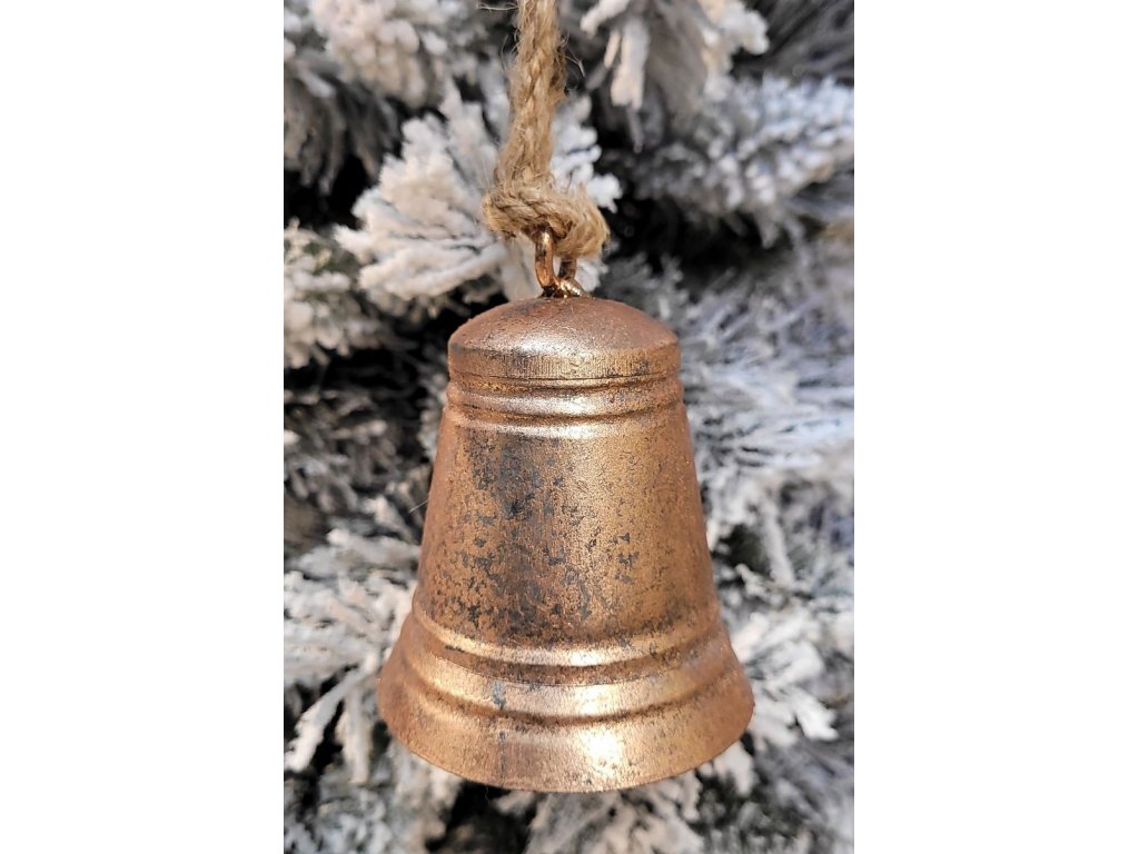 Copper antique tin bell with patina - Ø 7*8cm