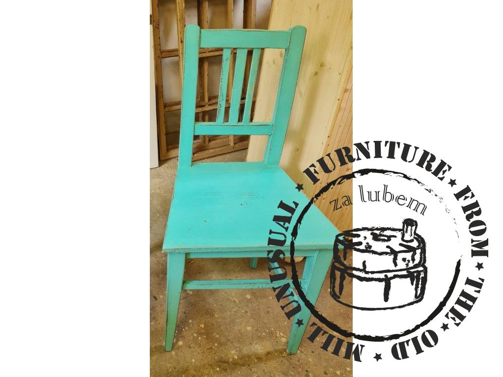 MIRKA A JARKA  -  venkovské židle v letním modrém odstínu