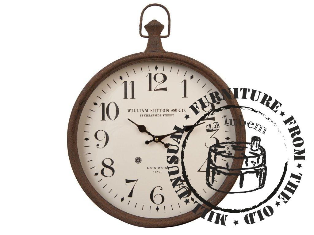 Nástěnné hodiny William Sutton and Co. - 51*6*40 cm