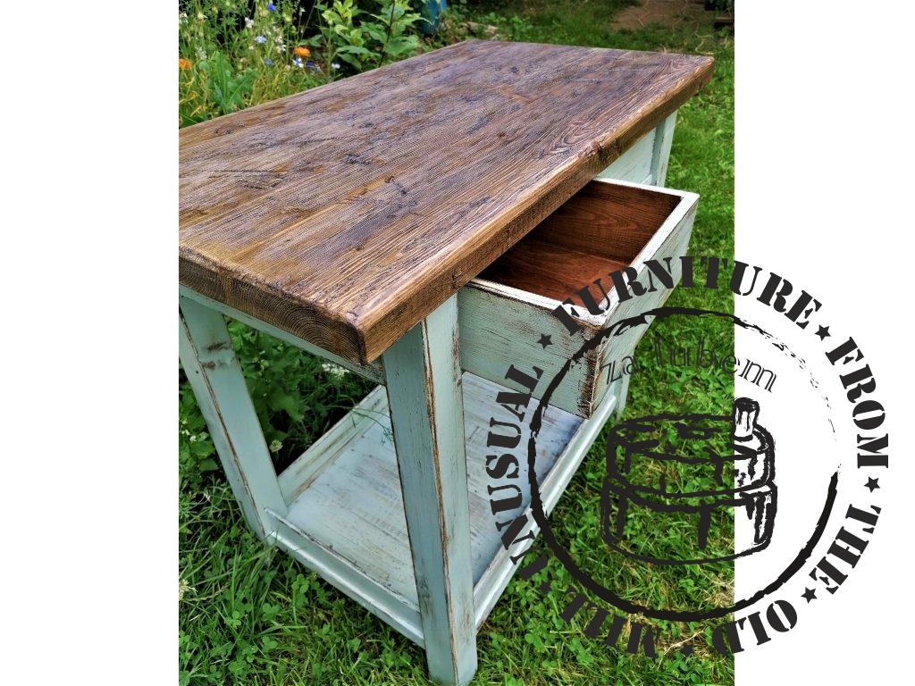 Folding table table with drawers - Franziska