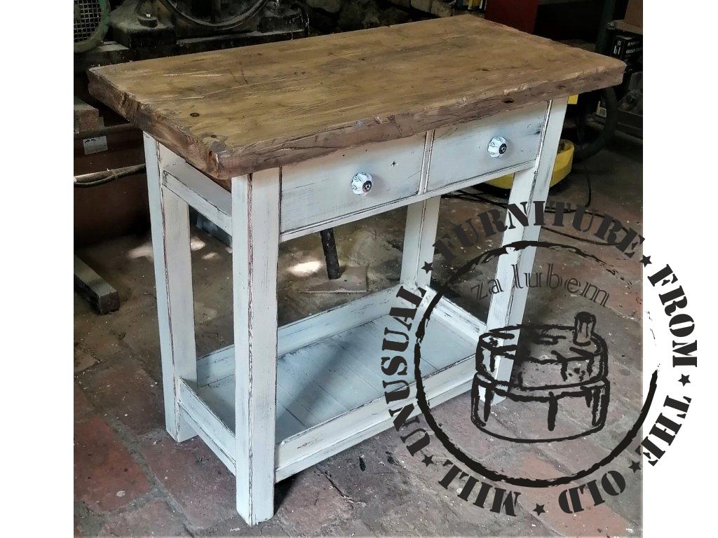 Folding table table with drawers - Francis