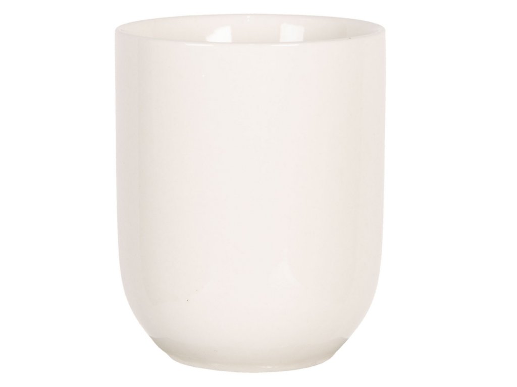 porcelánový kalíšek na čaj nebpo espresso - bílý - Ø 6*8 cm / 0,1L