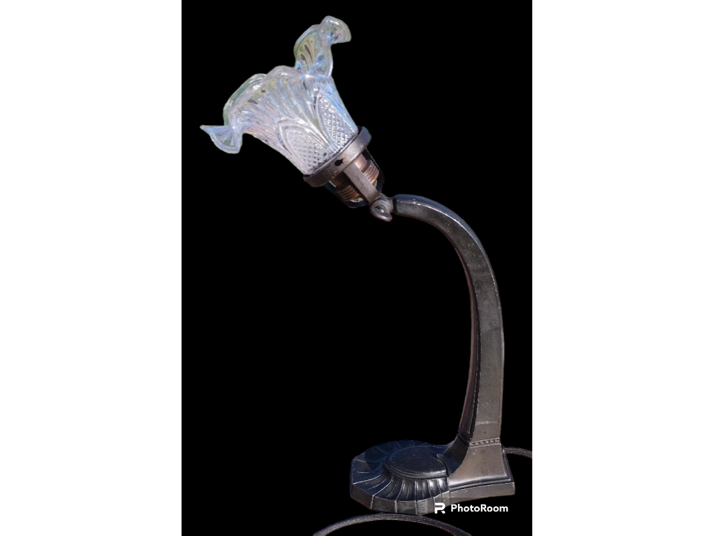 STAROŽITNÁ  STOLNÍ KLOUBOVÁ LAMPA - 1. republika