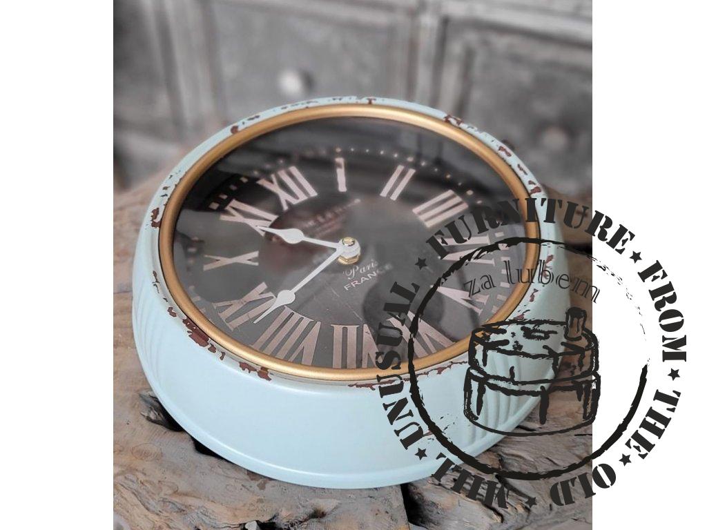 Vintage wall clock with patina Cafe De La Tour - Ø 24 *3 cm