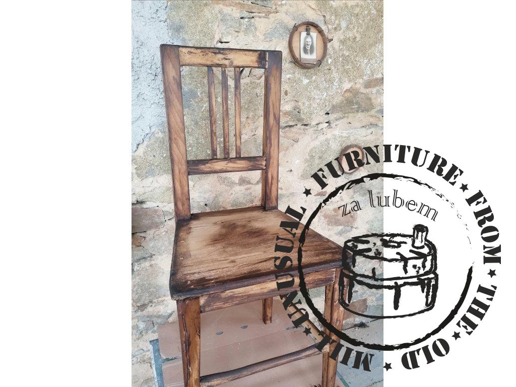 Židle - VENKOVSKÁ KLASIKA - na objednávku, povrchová úprava "moudrá léta"