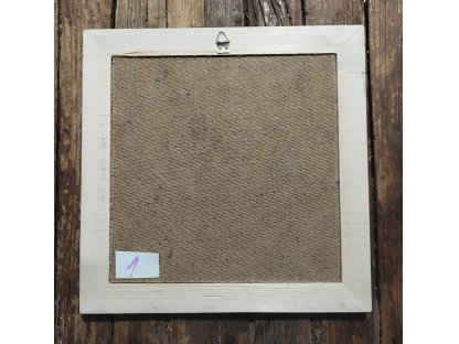 1- ANDĚL - obrázek v dřevěném rámu -  28,8 x 28, 5 cm 2