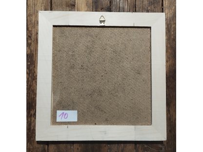 10 - ANDĚL - obrázek v dřevěném rámu -  28,8 x 28, 5 cm 2