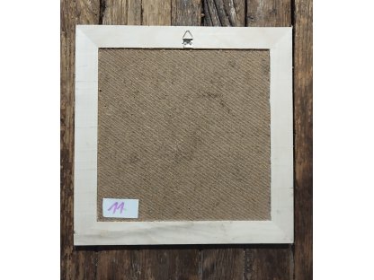 11 - SLEPIČKA PEPINA - obrázek v dřevěném rámu -  28,8 x 28, 5 cm 2