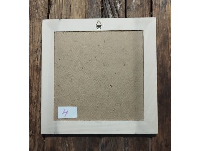 4 - ANDÍLCI - obrázek v dřevěném rámu -  28,8 x 28, 5 cm 2