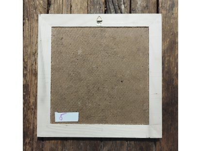 5 - ANDÍLCI - obrázek v dřevěném rámu -  28,8 x 28, 5 cm 2
