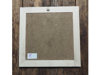 9 - ANDĚL - obrázek v dřevěném rámu -  28,8 x 28, 5 cm 2