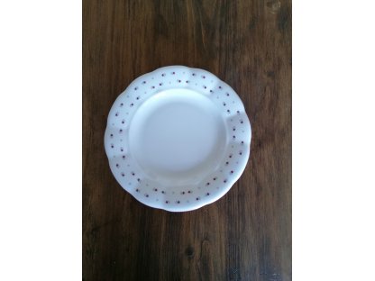 Babiččin porcelán - růžokvítky - tlustostěnný dezertní talíř - 19 cm