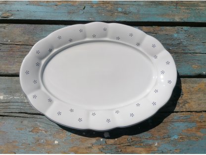 Grandma's porcelain - THICK-WALLED PLATES - 18 pieces - size 28 cm