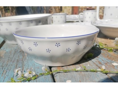Babiččin porcelán - TEČKOKVÍTKY - salátová mísa - 17 cm