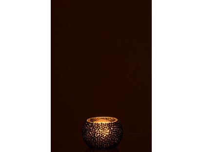 Barevný skleněný svícen  - Ø 10*7cm
