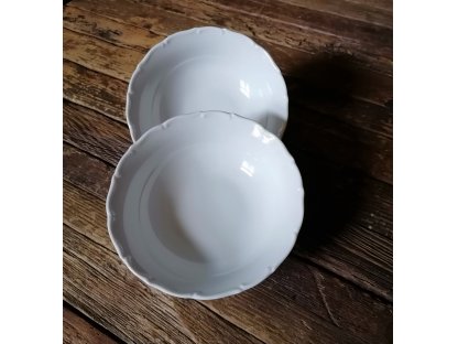 BÍLÁ ROMANCE - KULATÁ  MISKA 16,5 CM 2